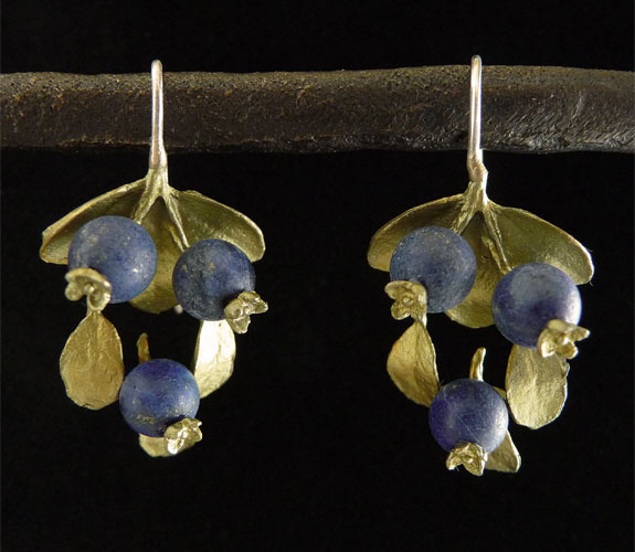 Blueberry Earrings by Silver Seasons